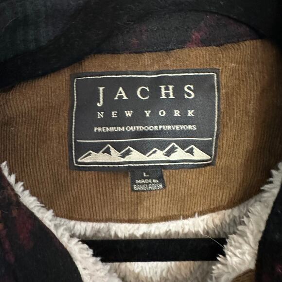 Jachs New York Sherpa-Lined Wool-Blend Aztec Shacket Size Large - Picture 3 of 7